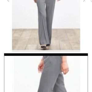 Banana Republic Women's Wide Leg Gray Pants Size 26-28 Waist American 31 Long